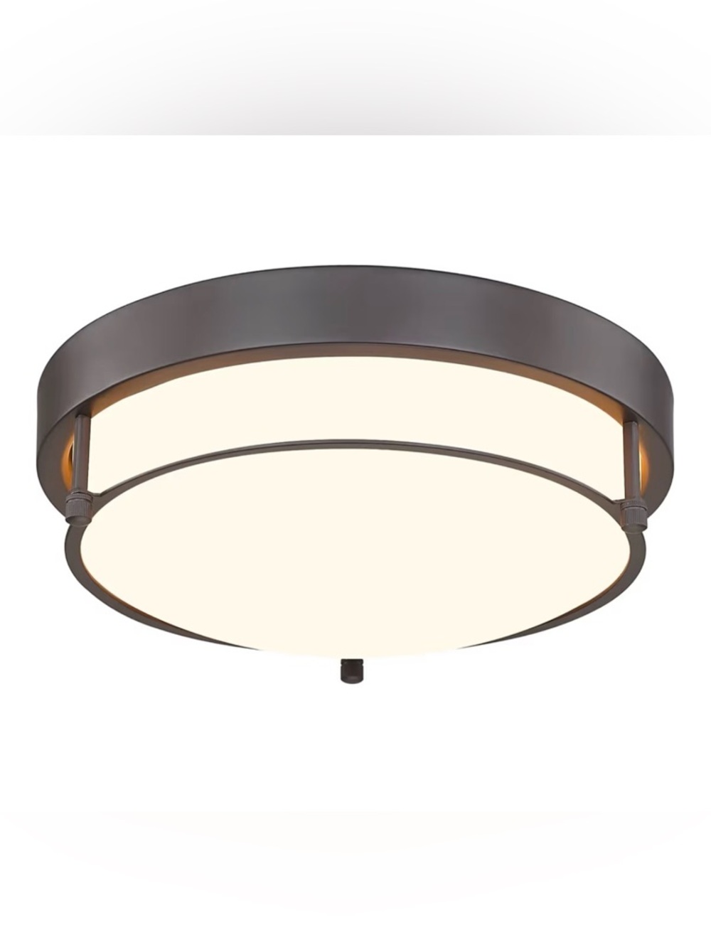 12in Flush Mount Ceiling Light 2 Light Oil Rubbed Bronze Fixture NEW